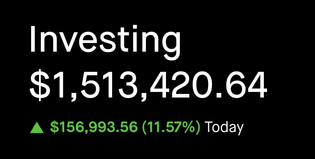 LAST WEEK WE ABSOLUTELY DESTROYED THE STOCK MARKET 

$1,000 INTO $1,500,000 IN 2 MONTHS