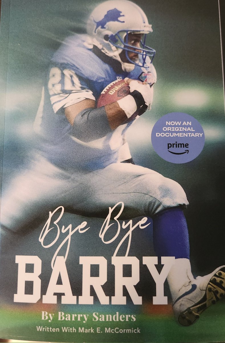 🏈Hail Mary -🦁Lions Loyal (@lamos_mary) on Twitter photo Many thanks to the 🐐 <a href="/BarrySanders/">Barry Sanders</a> for donating an autographed Bye Bye Barry book to be auctioned at the event. <a href="/blue_jeep/">Megan Stefanski</a> Many thanks to the 🐐 <a href="/BarrySanders/">Barry Sanders</a> for donating an autographed Bye Bye Barry book to be auctioned at the event. <a href="/blue_jeep/">Megan Stefanski</a>