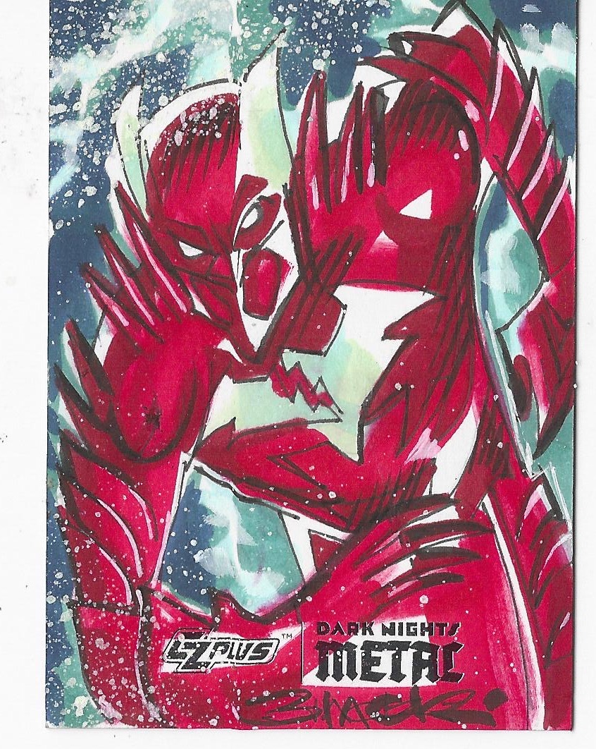 DanaBlack66's tweet image. #batman #batmanmetal #metal #BatmanMetal #dccomics #cryptozoic #sketchcards