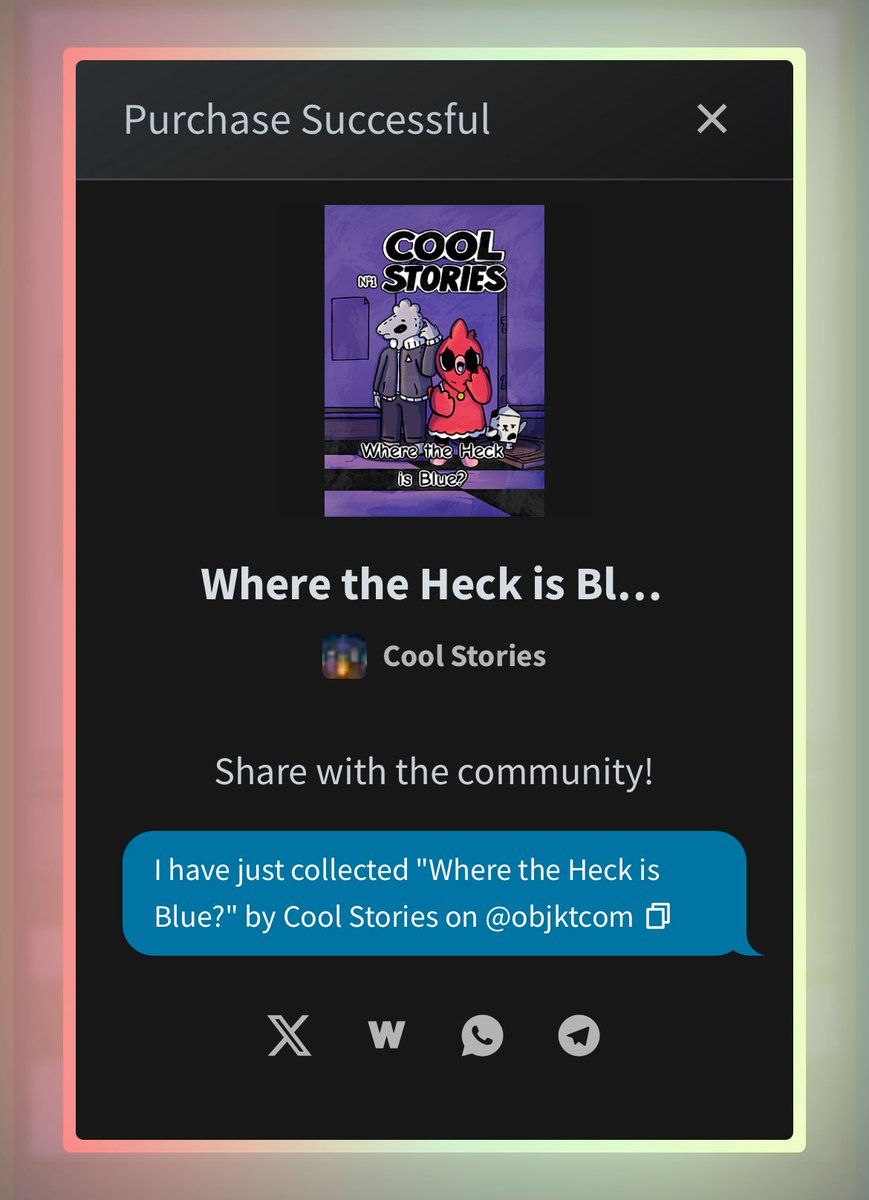 Just grabbed my two copies, really well done from everyone involved! 

We like the cats, and we love the community!