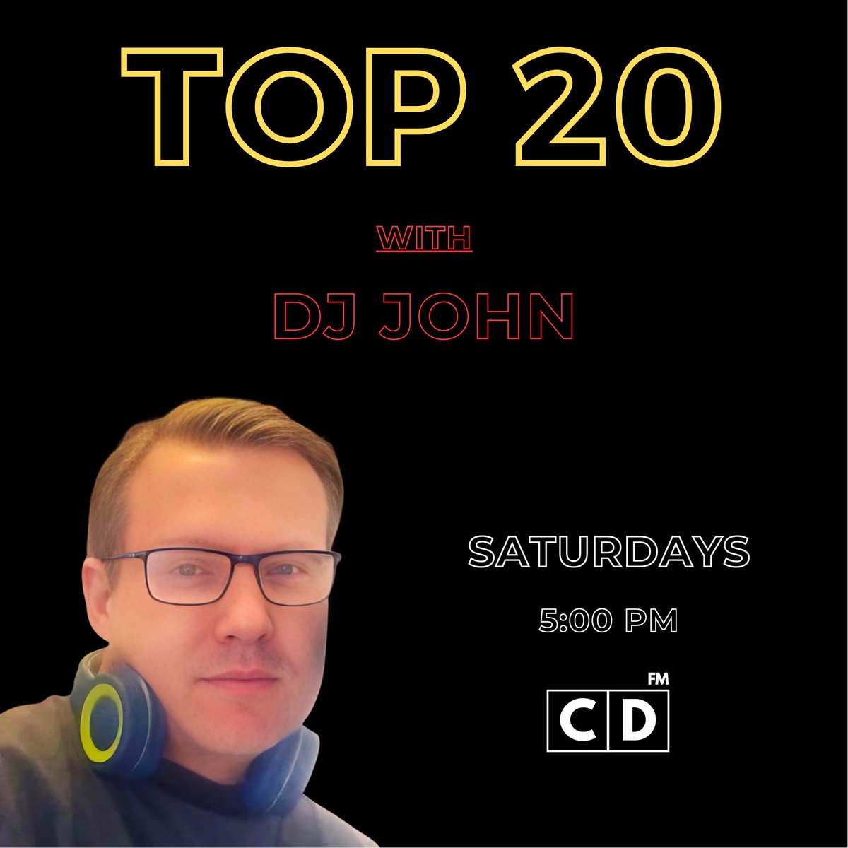 Join DJ John as he’s back with the updated playlist of the hottest tracks burning up the charts. Tune in today at 5 pm for a new episode of the TOP 20 Show and find out who will reach the top spot this week! 🚀🎧🔥