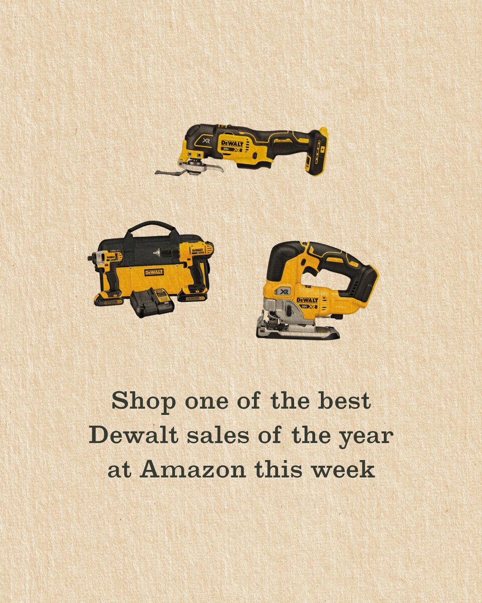 FieldandStream's tweet image. Dewalt tools are up to 54% off ahead of Prime Day—cordless drills, impact wrenches, vacuums, and more. Some of the best prices we’ve seen yet.

Shop the top Dewalt Prime Day deals - fieldandstream.com/outdoor-gear/c… 🛠️

#Amazon #PrimeDay #FieldandStream #OutdoorGear