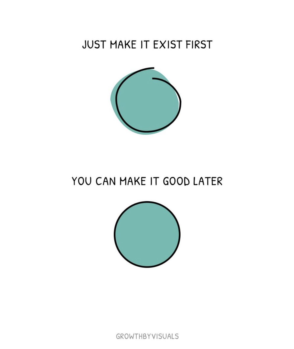 Just get started. The rest will follow.