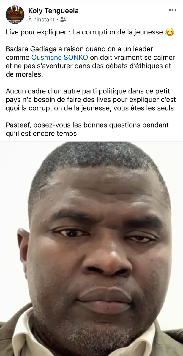 Faites pas attention aux joues de mon dommù Baye, il s’est embourgeoisé de fou 
<a href="/Prince_Diioop/">Gora Diop</a> <a href="/Mustaf_oficiel/">Mustafa officiel</a> <a href="/Muhamaad_2408/">Amkoulel 👦🏾// professeur nimbus 👴🏿</a> <a href="/AbabacarAd/">Détenu politique au Sénégal 🇸🇳🇸🇳🇸🇳</a> <a href="/sherlocksow/">Mark🇸🇳🇹🇩</a> <a href="/MadiambalD/">Diagne Madiambal</a>