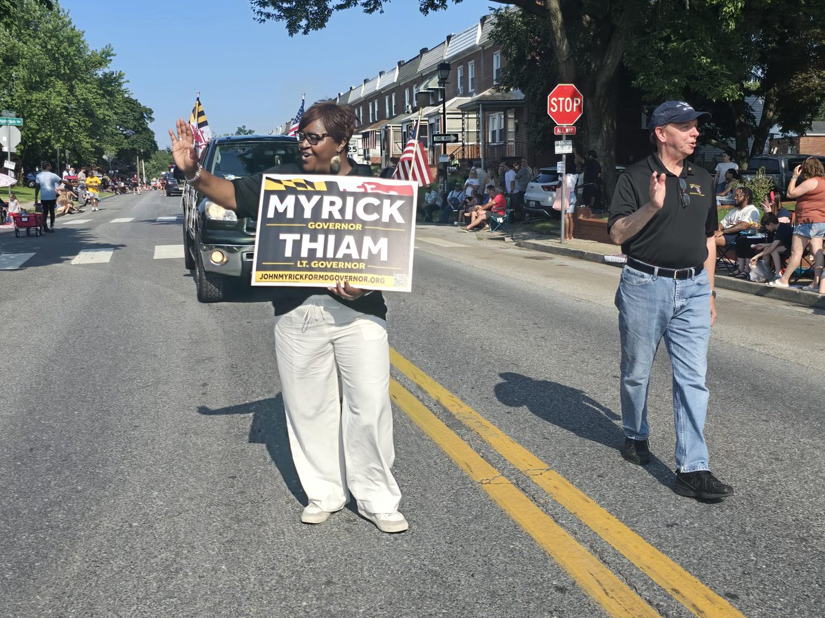 JohnMyrickforMD's tweet image. Our next Lt. Governor, Dr. Brenda J. Moore Thiam , and I had a great time yesterday starting our day celebrating Independence Day in Dundalk, MD. Thousands of patriotic Marylanders viewed the parade from the storied streets of this incredible Baltimore County neighborhood. We…