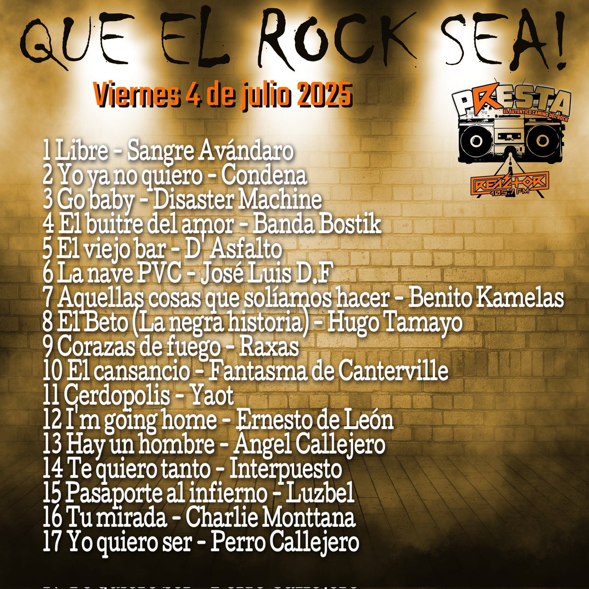¡Presta! (@prestareactor) on Twitter photo Gracias por desvelarse con nosotros en la emisión de ayer.
#queelrocksea <a href="/RockJinete/">Jinete Rock</a>
<a href="/PacoMemoRock/">Paco Memo Rock</a> <a href="/elomar_ze/">Omar Salazar</a> Gracias por desvelarse con nosotros en la emisión de ayer.
#queelrocksea <a href="/RockJinete/">Jinete Rock</a>
<a href="/PacoMemoRock/">Paco Memo Rock</a> <a href="/elomar_ze/">Omar Salazar</a>
