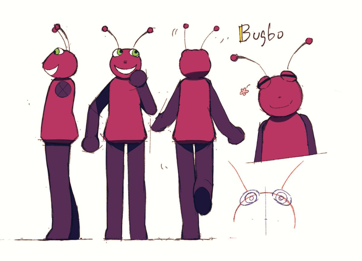 wattetete's tweet photo. #bugbo  reference sheet https://t.co/CkblPBobqi