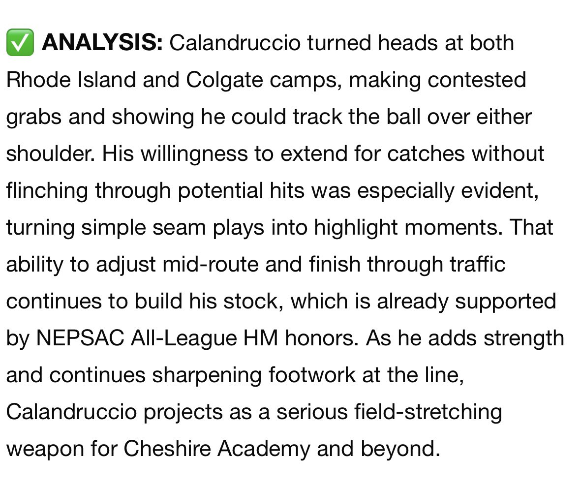 Thank you for the write up <a href="/sixstarfootball/">Six Star Football | PLUS+</a> ! <a href="/TajamirTorres/">Taj-Amir Torres</a> <a href="/CoachGerbino/">Joe Gerbino</a> <a href="/Coach_Mella/">Bill Mella</a> <a href="/markecke/">Mark Ecke</a> <a href="/CAcatsFB1794/">Cheshire Academy Football</a> <a href="/topctathletes/">TopCTAthletes</a> <a href="/NE6FB_Recruits/">NE-Recruits</a> <a href="/32_Degrees/">Matt Lawrence</a> <a href="/CoachBimpong88/">Jonathan Bimpong</a>