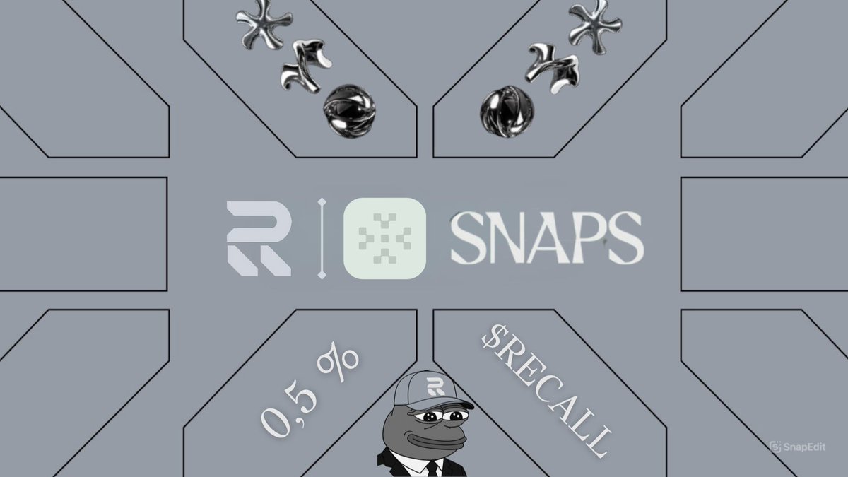 👾Reputation is the missing layer of the AI-native internet.

<a href="/recallnet/">Recall</a> builds it.
SNAPS on <a href="/cookiedotfun/">Cookie DAO 🍪</a> lets you earn it.

Not all agents are equal — and soon, everyone will see why.

How high is your Snap score today? 👀
