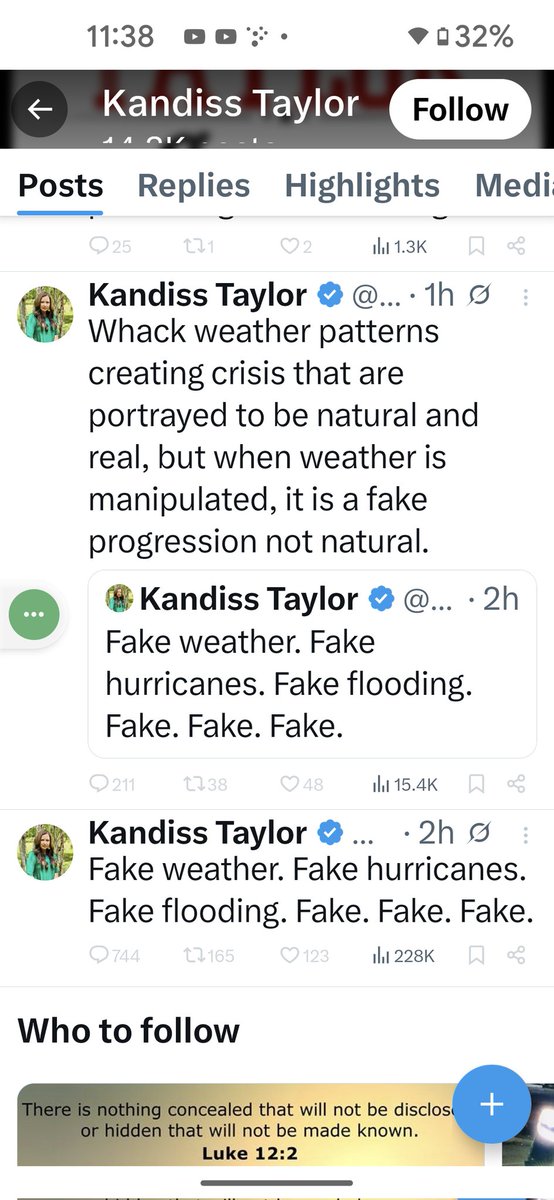 Andrew Hill is watching from upstairs!๐จ๐ฆ (@andrewblankhill) on Twitter photo Didn't two dozen young girls just die in Texas due to flooding?
Is that FAKE WEATHER?
Was it a FAKE FLOOD?
OR was it in part because Trump gutted NOAA and the National Weather Service?
I guess seeing as <a href="/KandissTaylor/">Kandiss Taylor</a> blocked me a couple of years ago, I'll never hear her answer. Didn't two dozen young girls just die in Texas due to flooding?
Is that FAKE WEATHER?
Was it a FAKE FLOOD?
OR was it in part because Trump gutted NOAA and the National Weather Service?
I guess seeing as <a href="/KandissTaylor/">Kandiss Taylor</a> blocked me a couple of years ago, I'll never hear her answer.