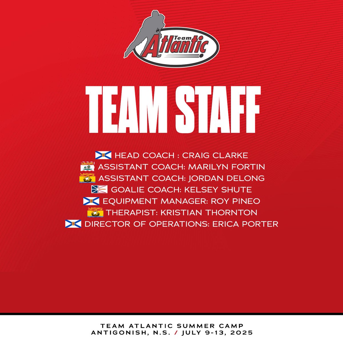 Hockey Nova Scotia (@hockeyns) on Twitter photo TEAM ATLANTIC CAMP ROSTER ANNOUNCED 📣
Team Atlantic and the four Atlantic branches are proud to announce the roster for next week’s summer camp. ☀️
Nova Scotia will be well-represented! Good luck to all of the Bluenosers vying for spots! 🌊
<a href="/TeamAtlanticU18/">Team Atlantic</a> | #nsproud TEAM ATLANTIC CAMP ROSTER ANNOUNCED 📣
Team Atlantic and the four Atlantic branches are proud to announce the roster for next week’s summer camp. ☀️
Nova Scotia will be well-represented! Good luck to all of the Bluenosers vying for spots! 🌊
<a href="/TeamAtlanticU18/">Team Atlantic</a> | #nsproud