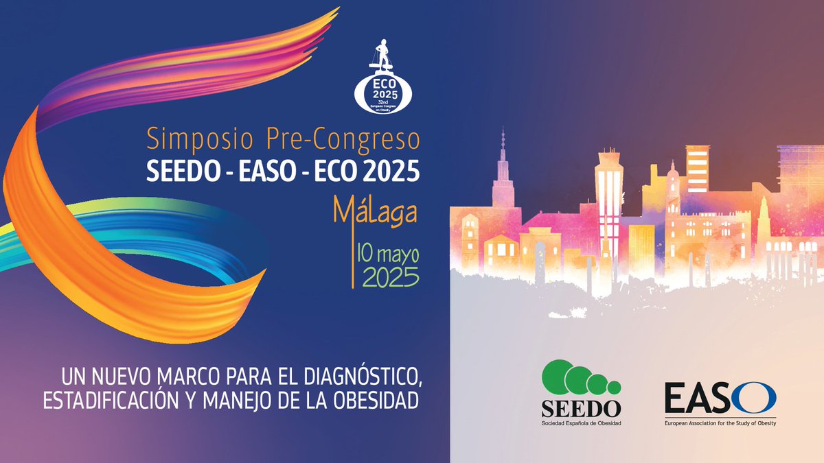 📹Vídeo disponible !!!

Simposio Pre-Congreso:
Un nuevo marco para el diagnóstico, estadificación y manejo de la #obesidad

<a href="/SociedadSeedo/">SEEDO</a> <a href="/EASOobesity/">EASO</a> #ECO2025 
🔗seedo.es/index.php/form…