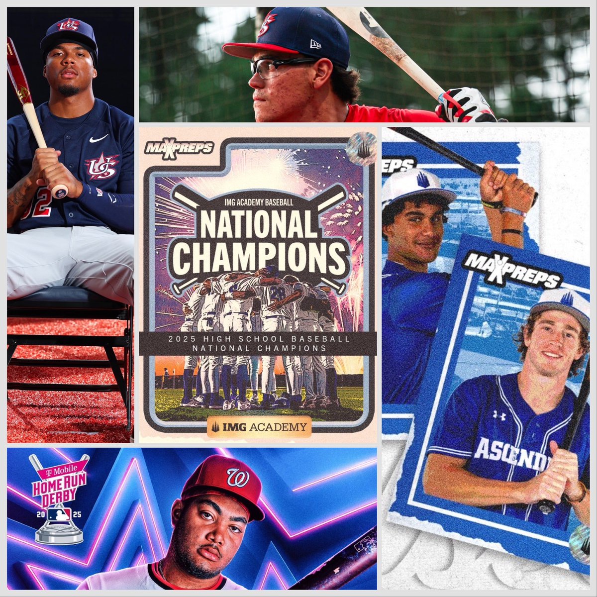John-Ford Griffin (@hollachaboy_) on Twitter photo The last month has brought us..
✅Team USA - <a href="/zionrosebball4/">Zion Rose</a> & <a href="/Official_NF3/">Noah Franco</a>
✅Max Preps All-Americans - <a href="/Deanomoss54/">Dean Moss</a>, <a href="/ChaseBentley9/">Chase Bentley</a> & Sean Gamble
✅Home Run Derby - <a href="/jwood_29/">James Wood</a>
✅National Champs - <a href="/IMGABaseball/">IMG Academy Baseball</a>
What a time to be a part of the IMG Baseball program! The last month has brought us..
✅Team USA - <a href="/zionrosebball4/">Zion Rose</a> & <a href="/Official_NF3/">Noah Franco</a>
✅Max Preps All-Americans - <a href="/Deanomoss54/">Dean Moss</a>, <a href="/ChaseBentley9/">Chase Bentley</a> & Sean Gamble
✅Home Run Derby - <a href="/jwood_29/">James Wood</a>
✅National Champs - <a href="/IMGABaseball/">IMG Academy Baseball</a>
What a time to be a part of the IMG Baseball program!