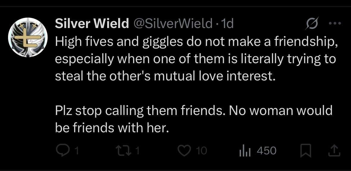 H3Lmon's tweet image. Wtf??
That woman obviously wants to be friends with her (and more)
Idk why people think Tifa and Aerith are not friends just because they like the same guy.
Men is the root of all evil yet again