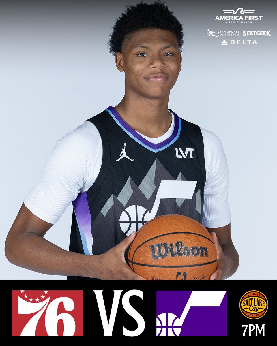 ☀️ 𝗦𝗨𝗠𝗠𝗘𝗥 𝗛𝗢𝗢𝗣𝗦 𝗔𝗥𝗘 𝗛𝗘𝗥𝗘 ☀️

⏰ 7PM MT
📺 @ESPN | KJZZ | JAZZ+
📻 @kslsportszone
📍 Jon M. Huntsman Center
🎟️ nba.com/jazz/slcsl

#TakeNote