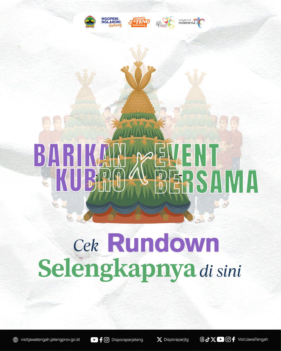 Barikan Kubro X Event Bersama Pakudjembara Hadir Di Karimunjawa Juli 2025, Ini Rangkaian Acaranya!

Selengkapnya di --&gt; visitjawatengah.jatengprov.go.id/id/artikel/bar…