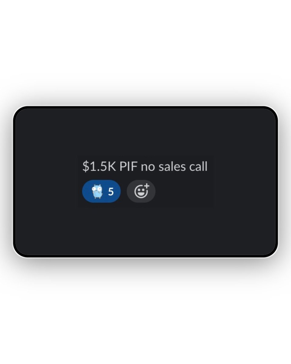 Sales calls are optional.

Don't run your business in a way that you don't enjoy

If you don't like sales calls, you don't have to do them

I'll show you how we close clients without sales calls inside the Likes Ain't Cash Newsletter

Link: likesaintcash.com