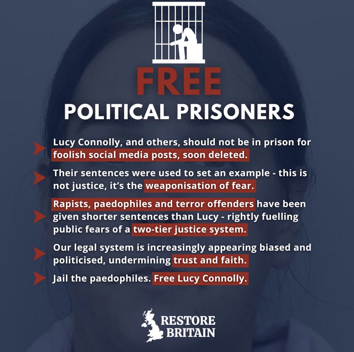 Free all of the political prisoners.
