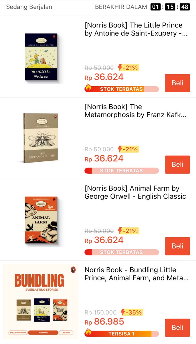 diskonbuku's tweet photo. Diskon Flash Sale Buku Norris Book
Tinggal 30 rb an aja 😍
https://t.co/dlxO2WfPjL https://t.co/WrSx9Cd5WC