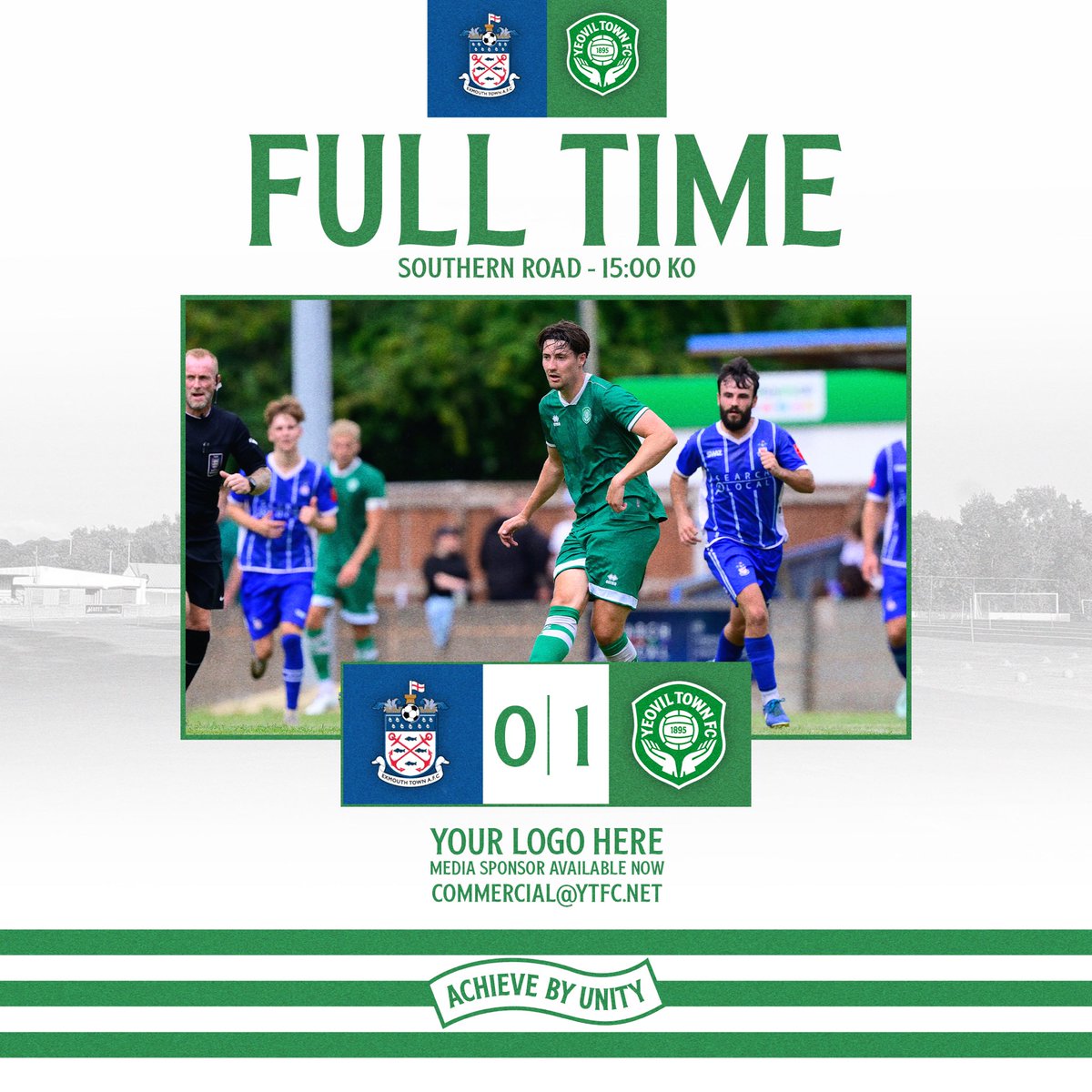 FT | Exmouth Town 0-1 Yeovil Town

A good first run out for the Glovers. 

#YTFC 💚