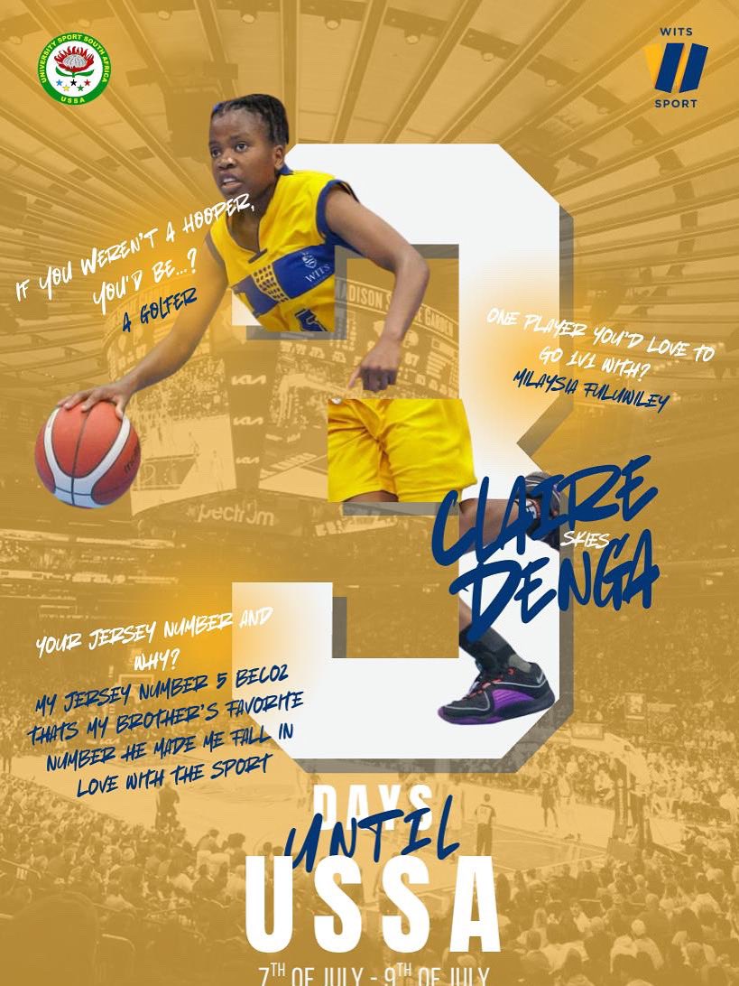 3 days to go.💙💛
Final prep. Final focus.
Wits Basketball is nearly on court for USSA 3x3-and we’re ready to compete.

See you at OMSH🏀
#WitsOn3 #USSA3x3 #3DaysOut #WitsBasketball #OMSH