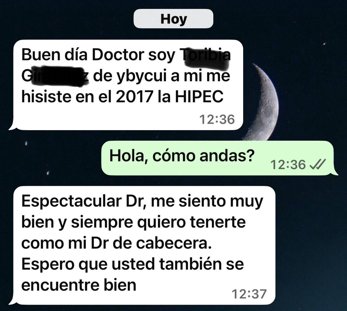 SLE de 8 años (2017)Carcinomatosis Peritoneal de Colon, CCR+HIPEC, HCIPS-Paraguay, uno de los primeros casos, hoy con 91 casos.