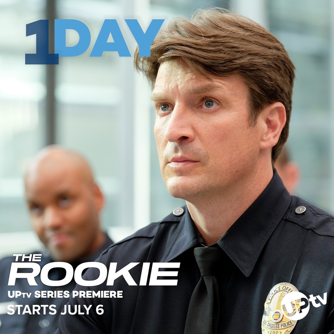 🚨 Tomorrow’s the day!

#TheRookie premieres Sunday on UPtv with back-to-back episodes starting at 9 AM ET.

Which rookie mistake do you think he’ll make first? 👀

#FeelGoodTV | #MustSeeTV