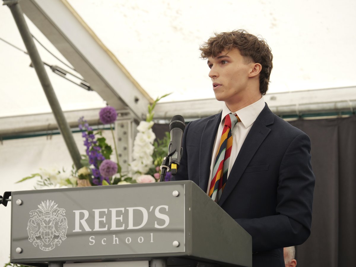 School's Out!! Speech Day today ended the 2024-25 academic year on a high. As the celebrations for 150 years of our Old Reedonians Association also came to a close it was fitting that our Chairman of Governors, himself an Old Reedonian, welcomed fellow Old Reedonian, Alistair