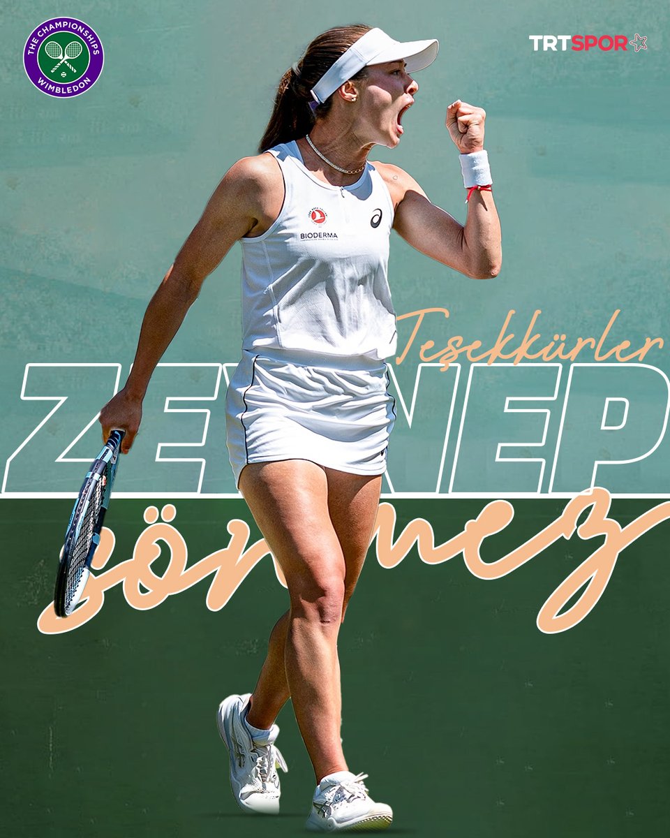 TEŞEKKÜRLER ZEYNEP SÖNMEZ! 🙏

Hiçbir zaman pes etmeden, mücadelenle bizleri çok gururlandırdın! 💪

Türk tenis tarihine geçtin ve tarih yazmaya devam edeceğine eminiz! 🤩