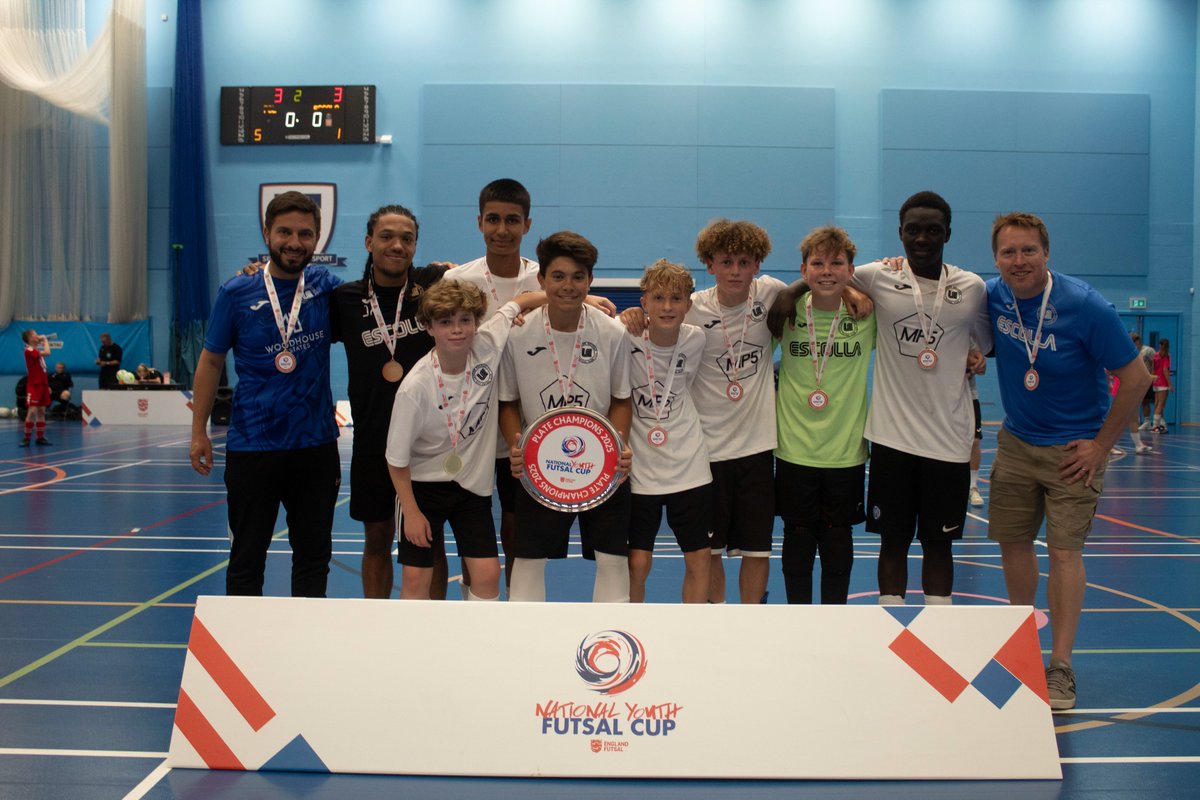 England Futsal (@englandfutsal) on Twitter photo U14 BOYS PLATE WINNERS ๐
A huge congratulations to <a href="/EscollaFutsal/">London Escolla Futsal Club</a> who clinched the plate trophy with a commanding victory over <a href="/SAFCFoL/">Foundation of Light</a> ๐
A fantastic performance from both sides.
๐ฆ๐ฆ๐ฆ U14 BOYS PLATE WINNERS ๐
A huge congratulations to <a href="/EscollaFutsal/">London Escolla Futsal Club</a> who clinched the plate trophy with a commanding victory over <a href="/SAFCFoL/">Foundation of Light</a> ๐
A fantastic performance from both sides.
๐ฆ๐ฆ๐ฆ