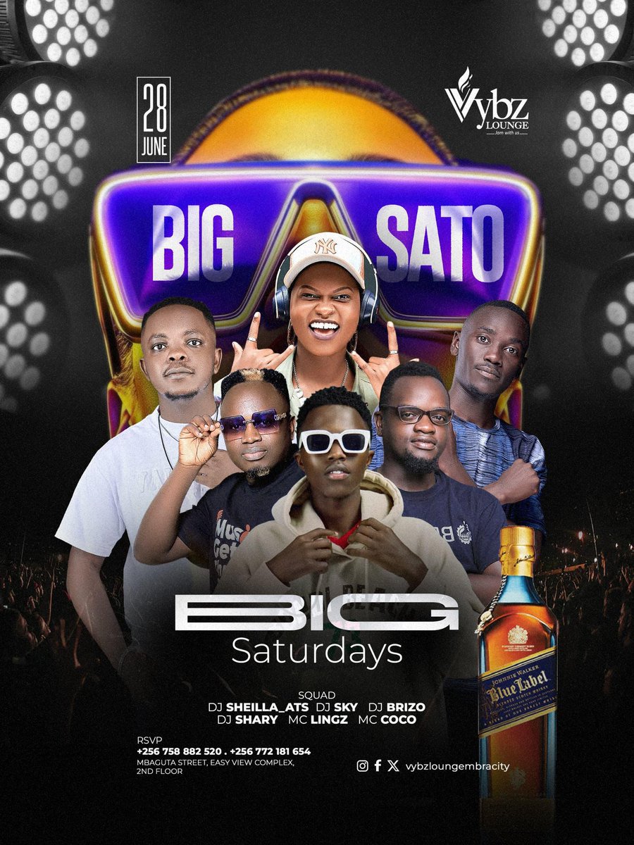DjSheilla_Ats's tweet image. Saturday.... time to rescue some liquor trapped in a bottle and unleash some moves like jagger 🤪😎💃🏽🔥 @Vybz_Lounge
#BigSato #mbararacity #weekendplans #mbararanightlife