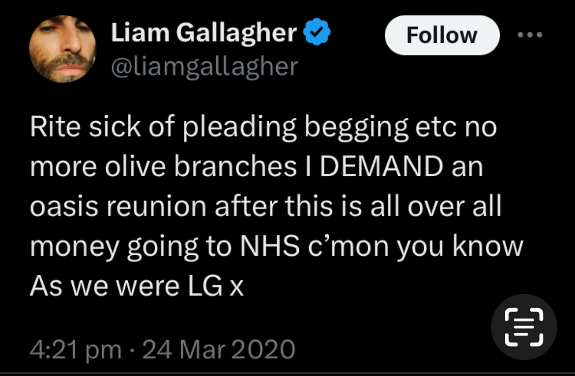 Prepared to walk the walk,  <a href="/liamgallagher/">Liam Gallagher</a> ?