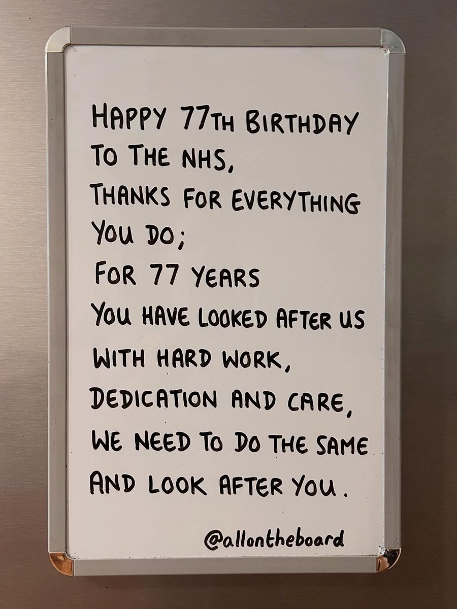 Thank you to our NHS workers for all you do. 

Happy birthday NHS 

#carerscount2 #carerchallenge #unpaidcarers #nhs