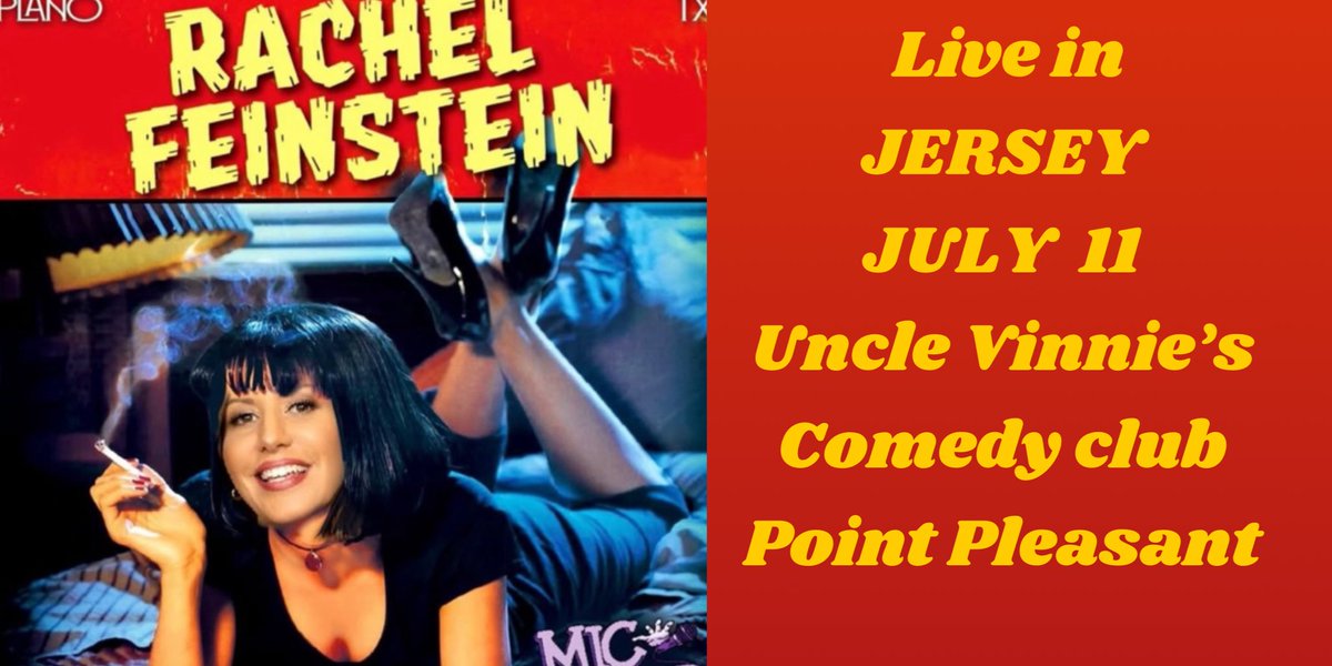Live in Jersey! July 11! unclevinniescomedyclub.com