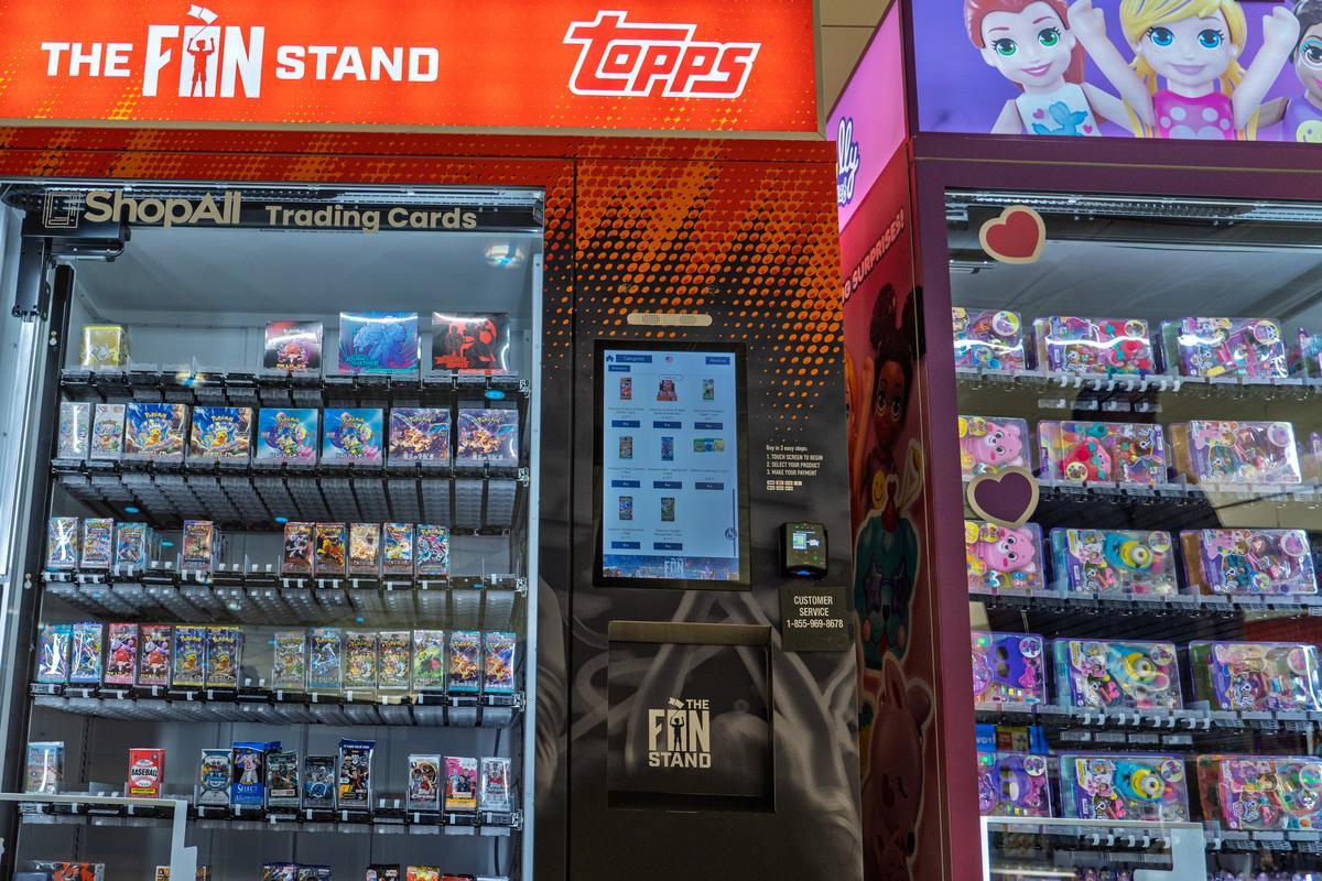 Gotta collect 'em all! New vending machines at the airport have