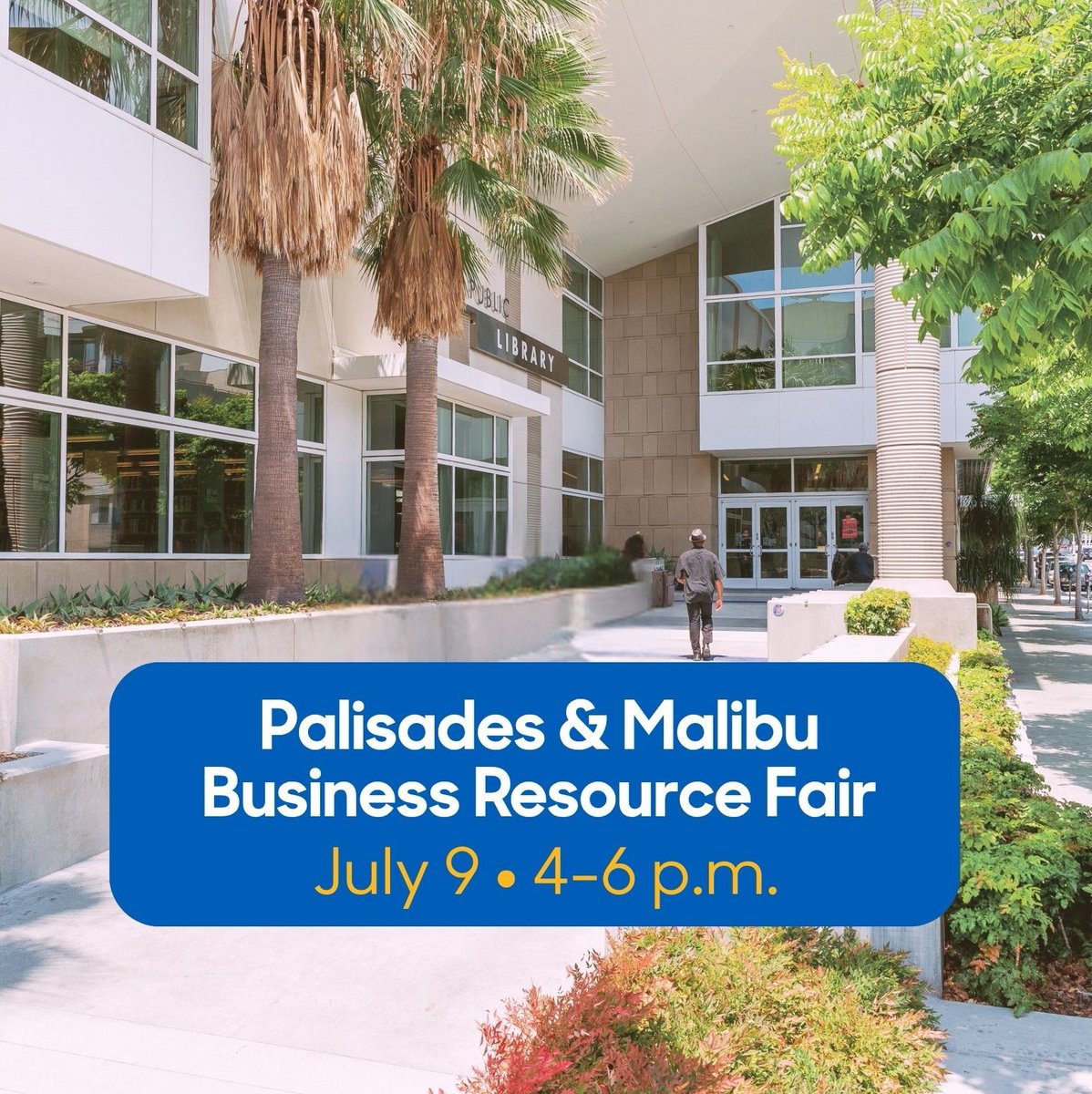 santamonicacity's tweet image. The city invites Palisades and Malibu business owners looking to temporarily relocate to Santa Monica to an open house on July 9 from 4 to 6 p.m. at the Santa Monica Main Library.
RSVP here: tinyurl.com/PaliResource.