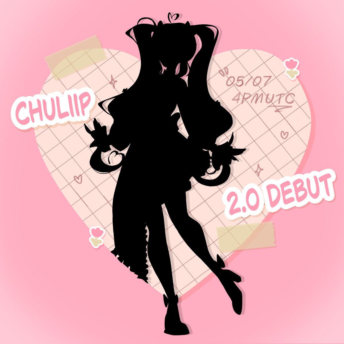 2.0 MODEL DEBUT TIME!!!🌷 model reveal -> silly doodles on ms paint

twitch.tv/chuliip