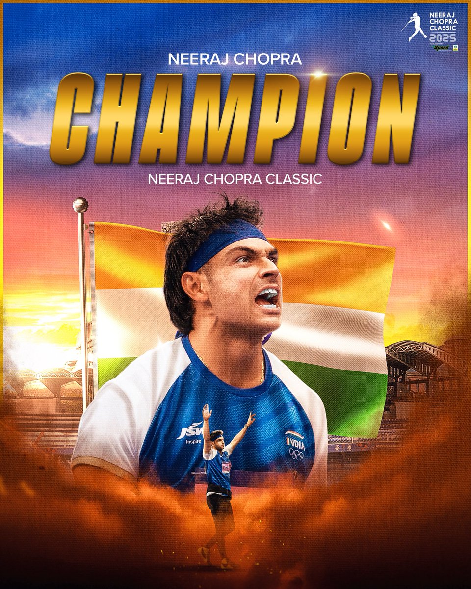 mkytweets's tweet photo. Neeraj chopra classic 2025
बेंगलुरु मे आयोजित भारत की पहली jevlin throw competition के पहले संस्करण मे ही नीरज ने गोल्ड मेडल जीतकर इतिहास रच दिया है
#neerajchopra #Neerajchopraclassic2025
#Jevlinthrow https://t.co/u8z3k1cOlL