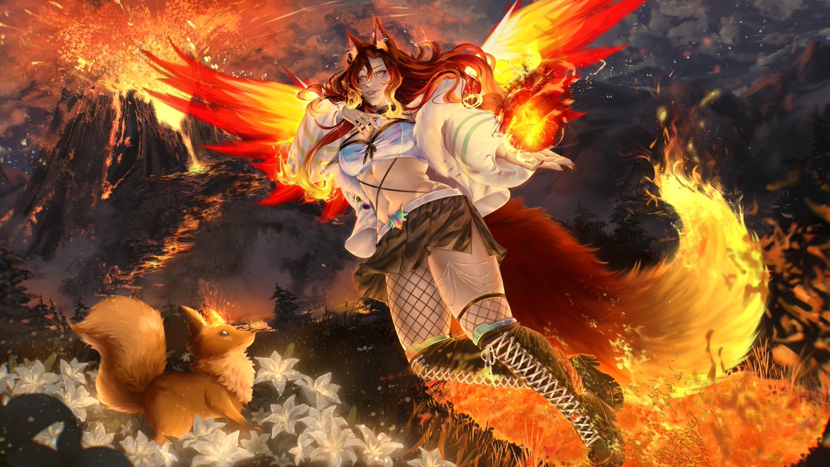 I am ~ 
𝑅𝐸𝐵𝒪𝑅𝒩 𝐹𝑅𝒪𝑀 𝐹𝐿𝒜𝑀𝐸 🔥🔥🔥

#PhoenyxArt

🎨: <a href="/kimipatisserie/">Annie 🌈✨comm open/ working on disc giveaway!</a>