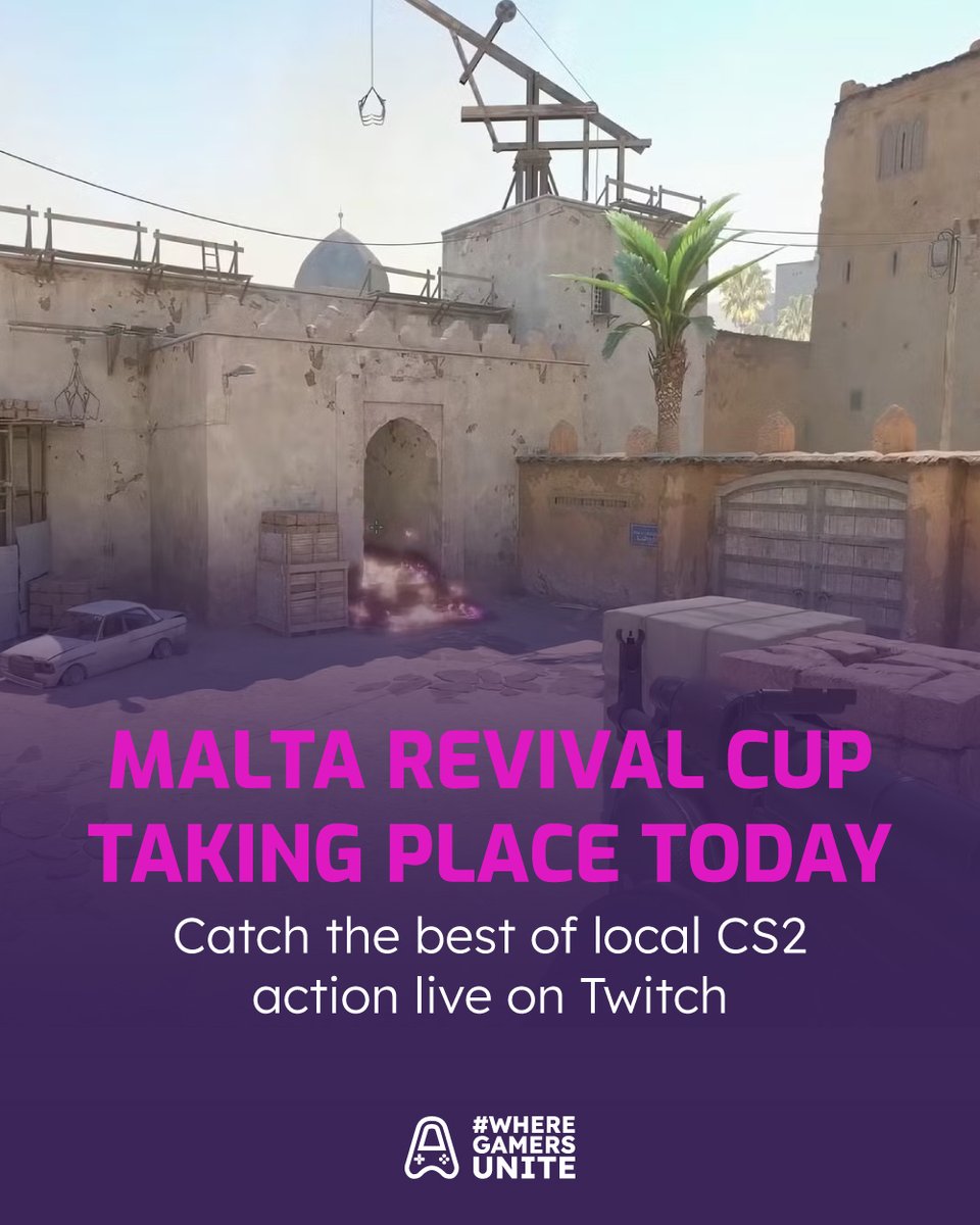 The Malta Revival Cup CS2 is LIVE right now, showcasing local Counter-Strike 2 action❗

Catch all the matches on twitch.tv/m1haja 🎦

The event is being supported by <a href="/gmr_mt/">GMR</a>, <a href="/csgorun_family/">CSGORUN</a> and <a href="/EspTiger_Global/">EspTiger 竞虎</a>.

#CS2 #counterstrike2 #esports #malta #fps