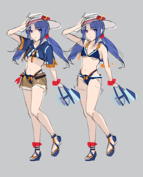 怜ちゃん 水着 ラフ 