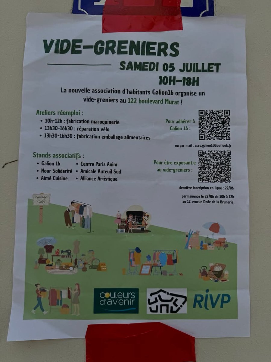 Samia BADAT KARAM ن (@samiabadat) on Twitter photo Au vide- grenier organisé par l'association le Galion 16. Encore une belle initiative des habitants du quartier de la Porte de St Cloud que nous sommes venus saluer avec <a href="/Jeremy_Redler/">Jérémy Redler</a>
#viedequartier #PortedeStCloud #Associations #Paris16 <a href="/mairiedu16/">Mairie du XVIe</a> <a href="/_RIVP_/">RIVP</a> Au vide- grenier organisé par l'association le Galion 16. Encore une belle initiative des habitants du quartier de la Porte de St Cloud que nous sommes venus saluer avec <a href="/Jeremy_Redler/">Jérémy Redler</a>
#viedequartier #PortedeStCloud #Associations #Paris16 <a href="/mairiedu16/">Mairie du XVIe</a> <a href="/_RIVP_/">RIVP</a>