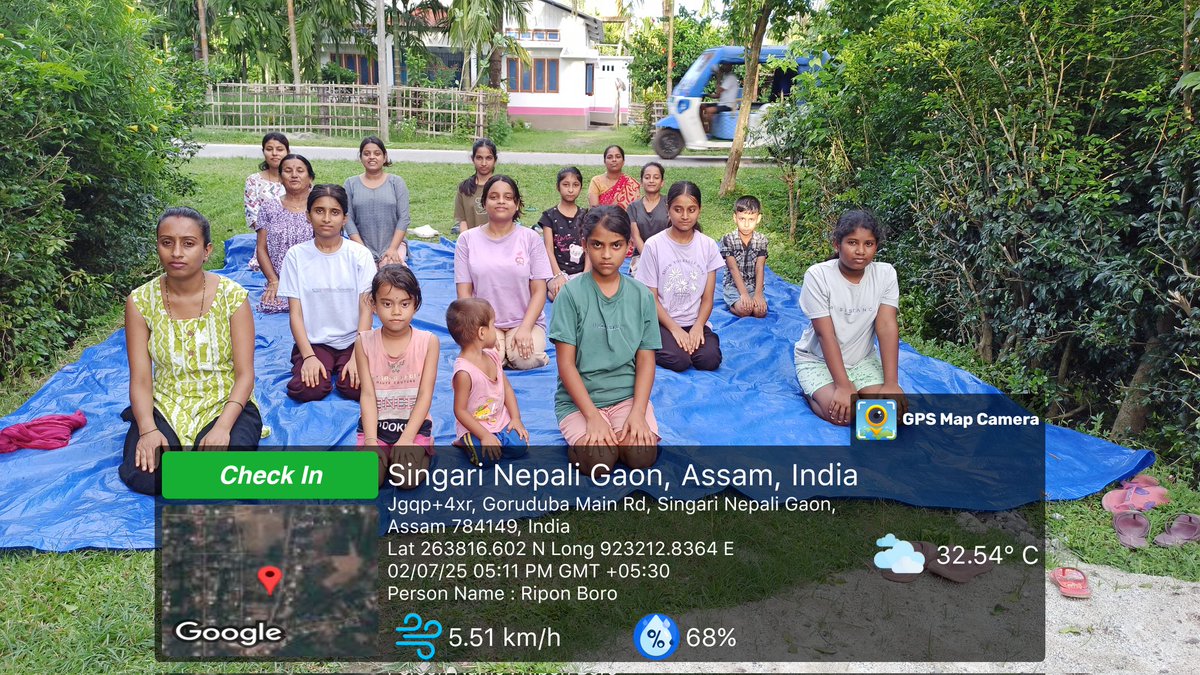 #Sonitpur_Assam
🧎‍♀️Dhekiajui yoga centre🧘‍♀️
Yoga camp organized by Dhekiajuli Yoga Centre
#Date... 02.07.2025