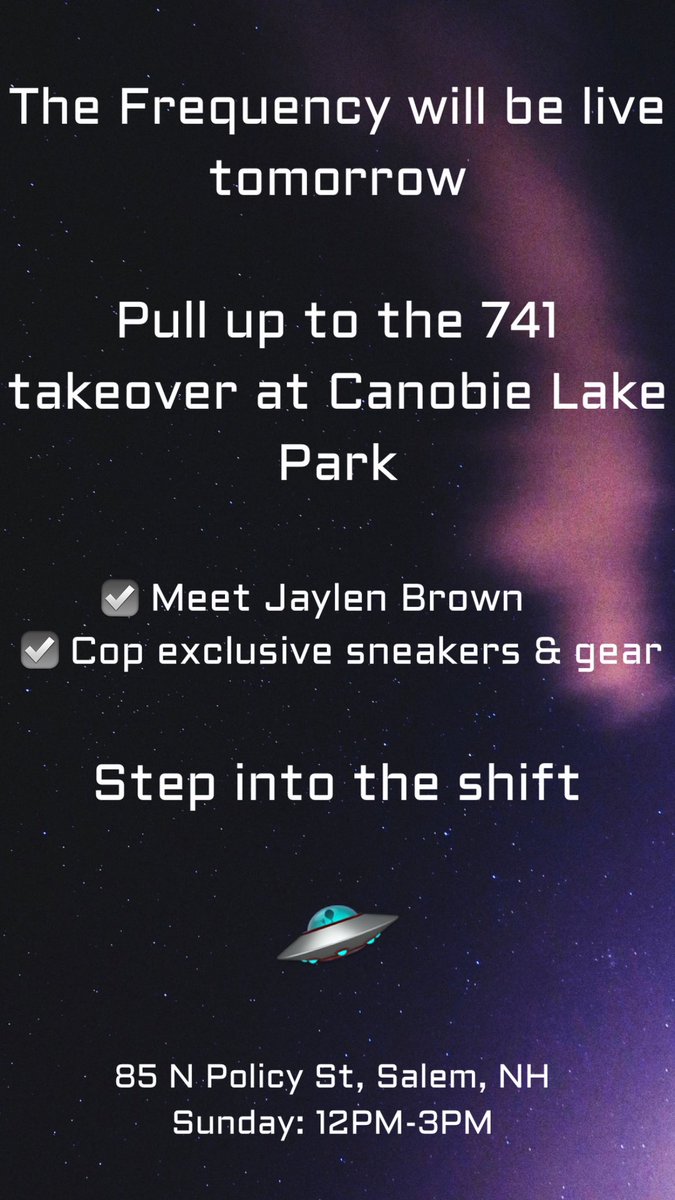 741Performance's tweet image. Tomorrow, 741 and @FCHWPO take over Canobie Lake Park.
Shop the full 741 lineup.
Step into the energy.
**Admission tickets are required to enter the park**
Don’t miss the shift 🛸