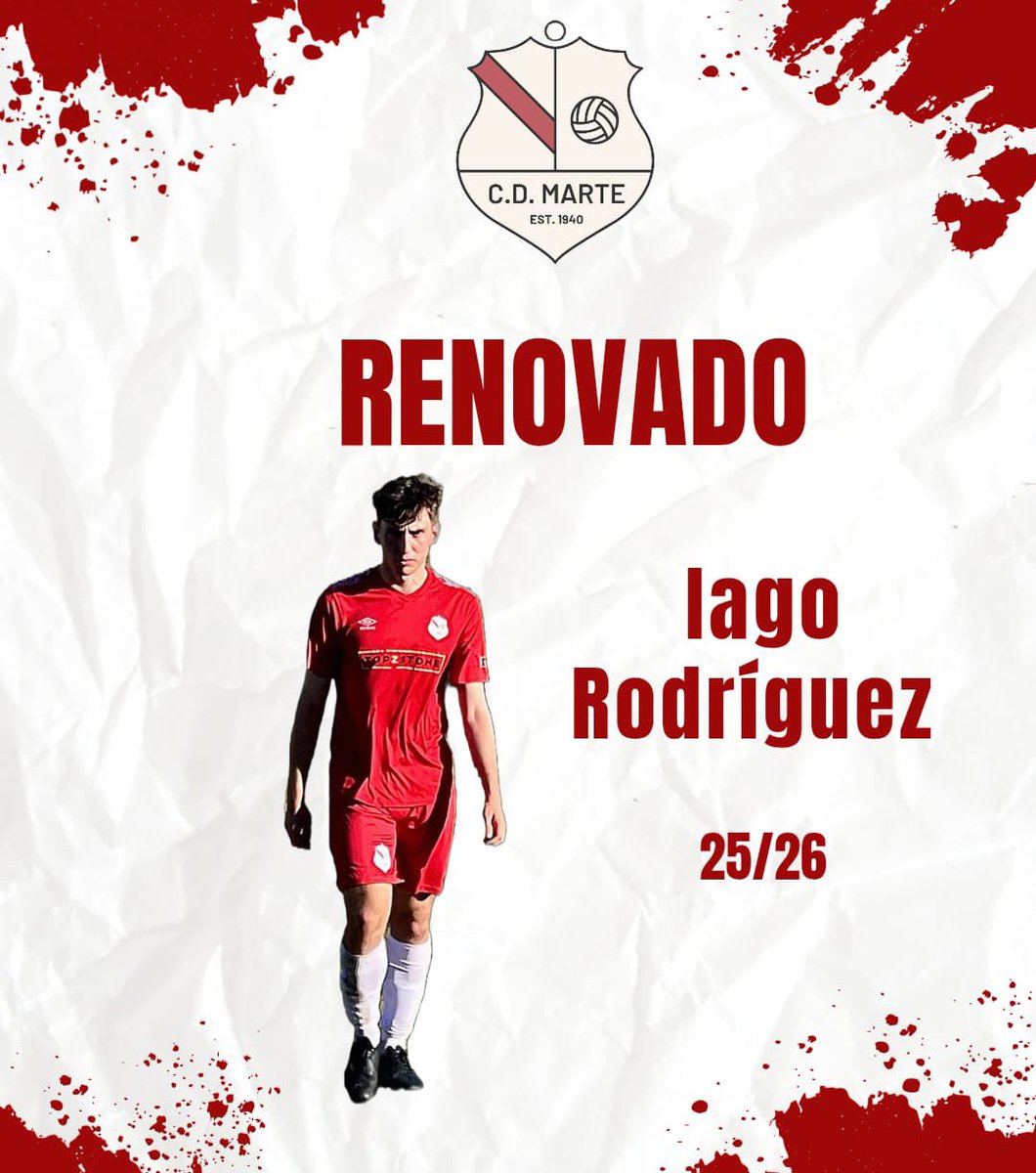 💥Equipo Modesto 💥 

🗒️ Renovación 25/26 🗒️

🐴 Una temporada más seguiremos contando con el mejor lateral derecho de la categoría, pulmón incansable, el Potro de la Ronda de Monte Alto 🐴 

🦓 Iago Rodriguez 🦓 

💪🏻 Forza Marte ❤️