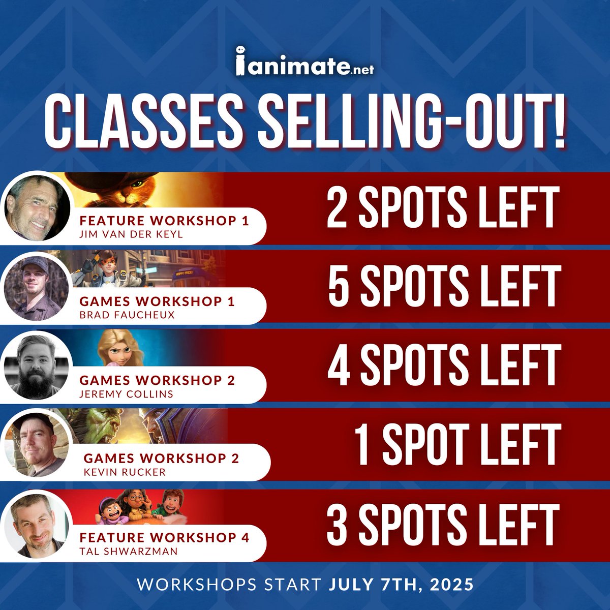 🔥 Our hottest workshops still have spots—but only 2 days left to grab yours! Learn from industry pros, level up your skills, and get real feedback. Slots won’t last forever. Apply now and secure your seat!