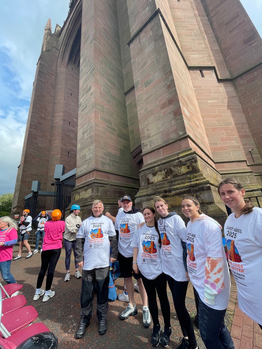 LivCathedral's tweet image. Today, @WaltonYP  takes on the Cathedral abseil for the first time💒👏

 Their work brings people of all ages together through programmes that strengthen the community. 

We’re wishing them all the best 👏