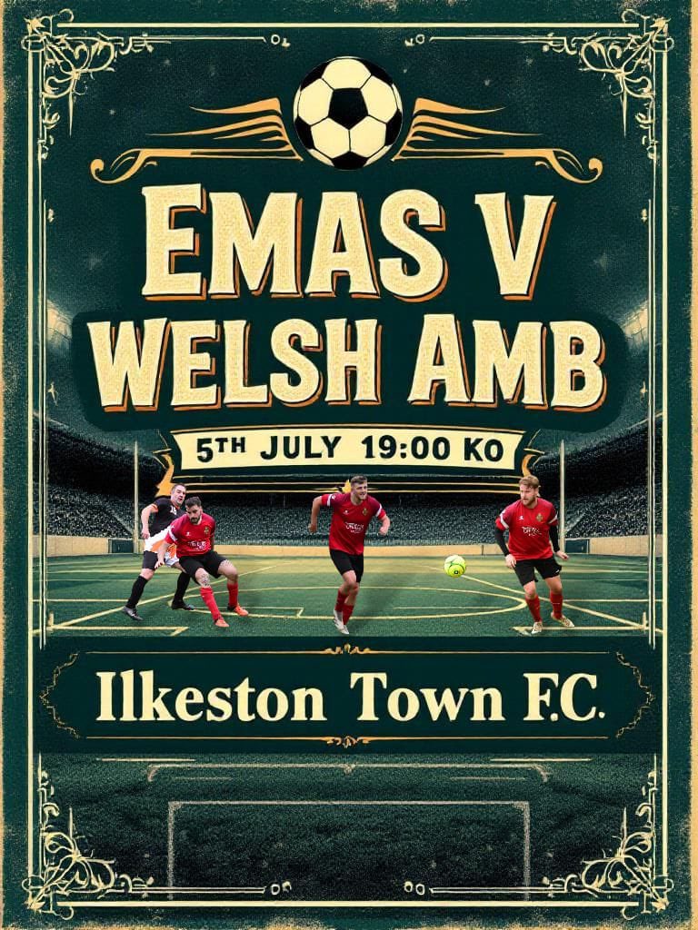 Joe (@derbyjoe7) on Twitter photo Fast approaching! Can’t wait to captain <a href="/EMASNHSTrust/">East Midlands Ambulance Service NHS Trust</a> v <a href="/WelshAmbulance/">Welsh Ambulance</a> 🚨🚑
Players from Derby, Notts & Leices
#dcfcfans #nffc <a href="/LCFC/">Leicester City</a> Fast approaching! Can’t wait to captain <a href="/EMASNHSTrust/">East Midlands Ambulance Service NHS Trust</a> v <a href="/WelshAmbulance/">Welsh Ambulance</a> 🚨🚑
Players from Derby, Notts & Leices
#dcfcfans #nffc <a href="/LCFC/">Leicester City</a>