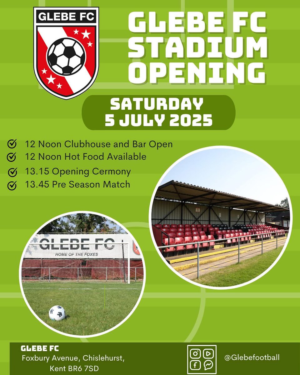 First stop this afternoon was to Glebe FC for the opening of their new 3G pitch and launch of their new name &amp; branding.

The 3G pitch opens up numerous new opportunities which is v exciting and will help to cement the club at the heart of the community sports.
<a href="/glebefootball/">Glebe Football Club</a>