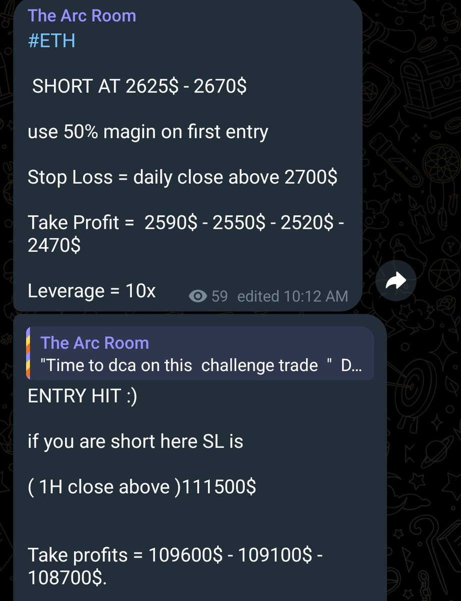 KhonshuArc's tweet image. 🚨 Trade Recap (July 1 → July 4)

$BTC – Full TP ⚡
$ETH – Full TP 🔥
$SAHARA – Full TP 🌵
$SCA – Full TP ✅
FARTCOIN – TP 1 hit,rest trailing 🎯
$SEI – SL hit ❌
$POOCAT – Breakeven 🟰

We caught the $BTC &amp;amp; $ETH tops again  clean entries, clean exits, no hesitation.

🔥 What a…